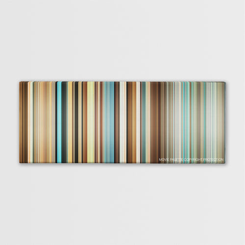 Good Luck Chuck color palette canvas print: thousands of thin vertical stripes of color