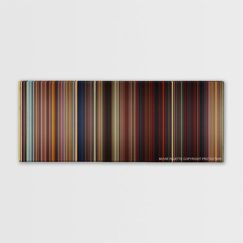 Kung Fu Panda 2 color palette canvas print: thousands of thin vertical stripes of color