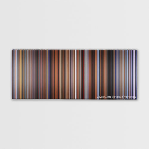 Submarine color palette canvas print: thousands of thin vertical stripes of color