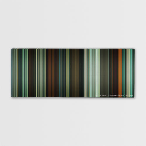 Shame color palette canvas print: thousands of thin vertical stripes of color
