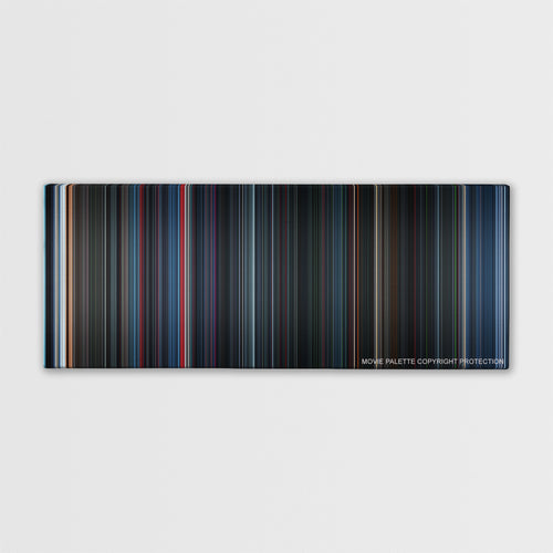 Alien vs. Predator color palette canvas print: thousands of thin vertical stripes of color