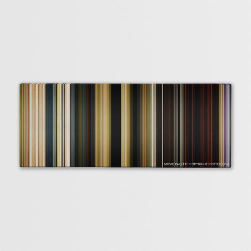The Jungle Book color palette canvas print: thousands of thin vertical stripes of color