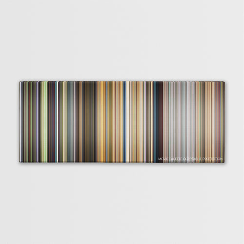 Turbo color palette canvas print: thousands of thin vertical stripes of color