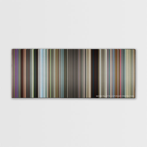 Ted 2 color palette canvas print: thousands of thin vertical stripes of color