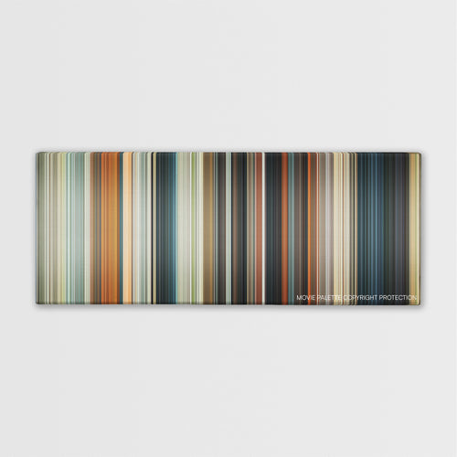 Cop Out color palette canvas print: thousands of thin vertical stripes of color
