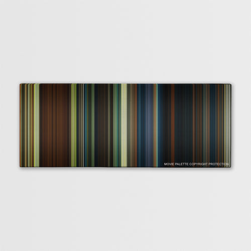 The Hobbit: An Unexpected Journey color palette canvas print: thousands of thin vertical stripes of color