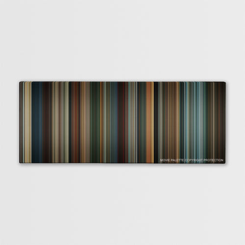 Fracture color palette canvas print: thousands of thin vertical stripes of color