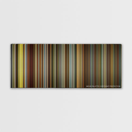 Side Effects color palette canvas print: thousands of thin vertical stripes of color