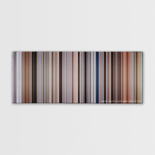 Waterworld color palette canvas print: thousands of thin vertical stripes of color