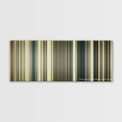 August: Osage County color palette canvas print: thousands of thin vertical stripes of color