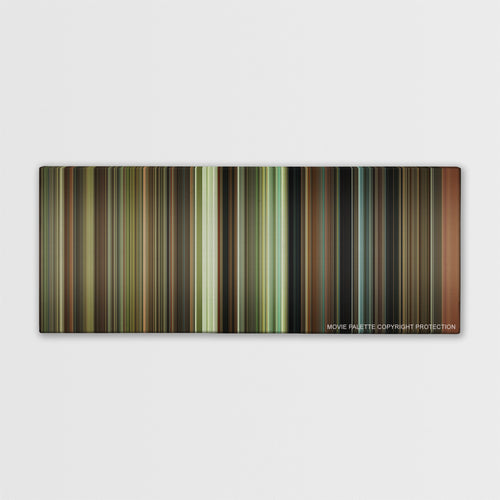 Driving Miss Daisy color palette canvas print: thousands of thin vertical stripes of color