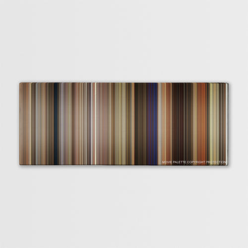 17 Again color palette canvas print: thousands of thin vertical stripes of color