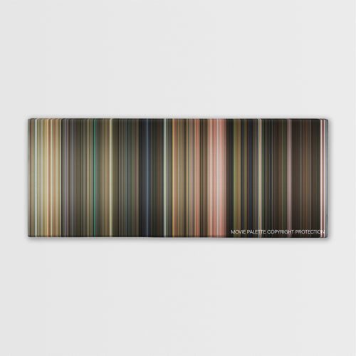 Flubber color palette canvas print: thousands of thin vertical stripes of color