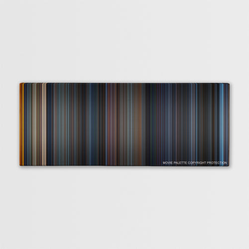 Godzilla color palette canvas print: thousands of thin vertical stripes of color