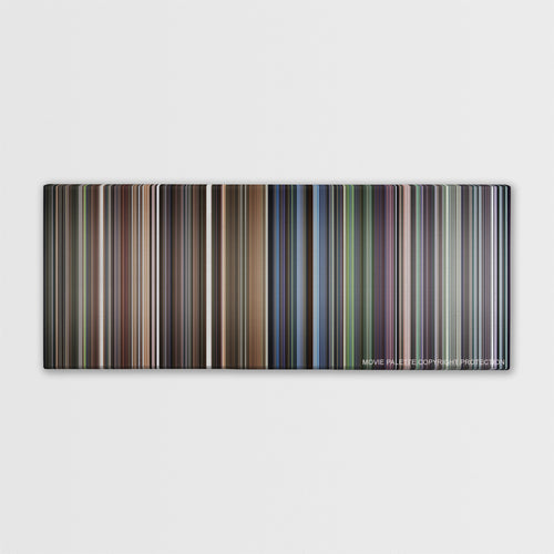 Requiem for a Dream color palette canvas print: thousands of thin vertical stripes of color