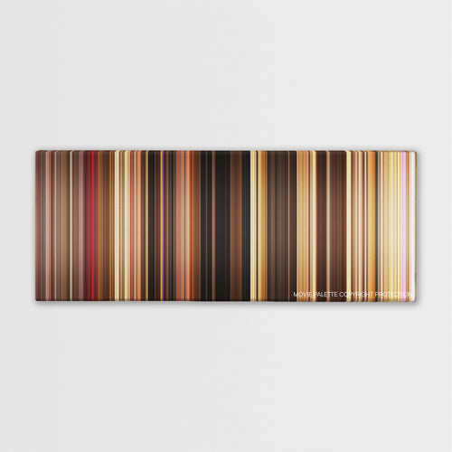 Wild at Heart color palette canvas print: thousands of thin vertical stripes of color