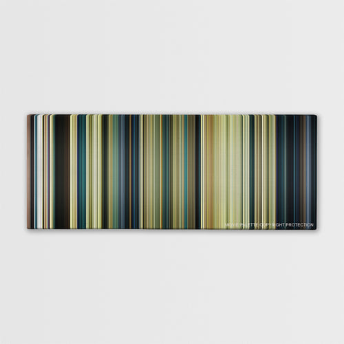 Resident Evil: Extinction color palette canvas print: thousands of thin vertical stripes of color