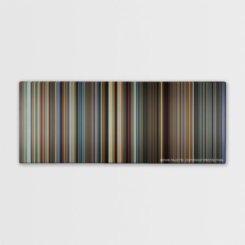 I, Tonya color palette canvas print: thousands of thin vertical stripes of color