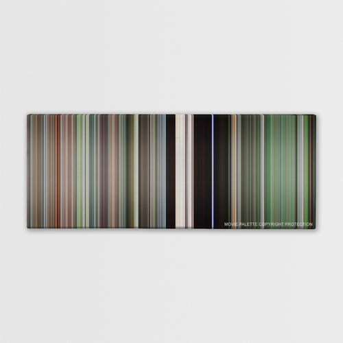 Stand by Me color palette canvas print: thousands of thin vertical stripes of color