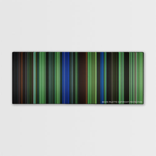 Saw III color palette canvas print: thousands of thin vertical stripes of color