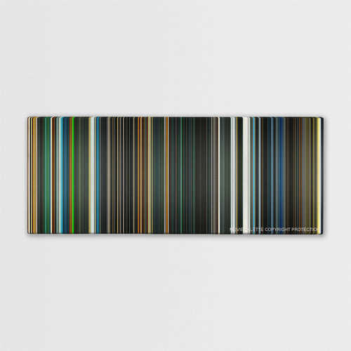Sunshine color palette canvas print: thousands of thin vertical stripes of color