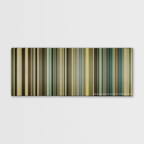 Taken 3 color palette canvas print: thousands of thin vertical stripes of color