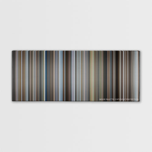 The Pursuit of Happyness color palette canvas print: thousands of thin vertical stripes of color
