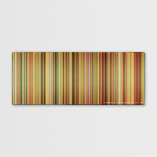 Amelie color palette canvas print: thousands of thin vertical stripes of color