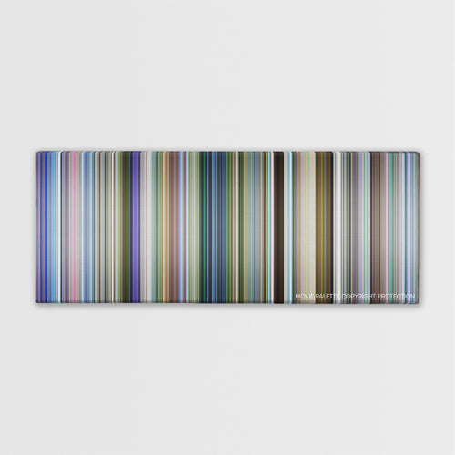 Swades color palette canvas print: thousands of thin vertical stripes of color