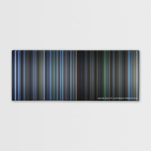 October Sky color palette canvas print: thousands of thin vertical stripes of color