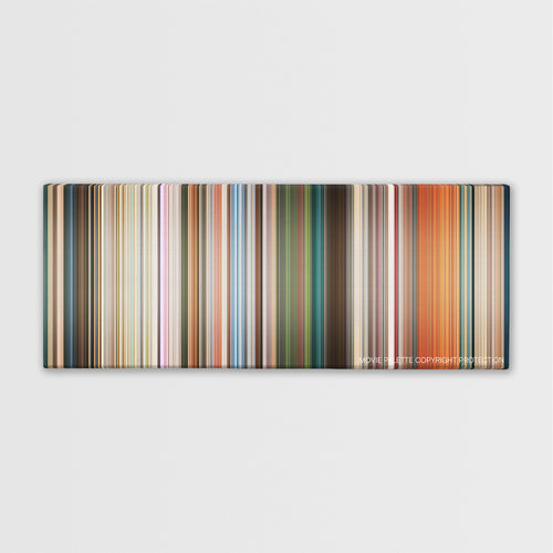 Cashback color palette canvas print: thousands of thin vertical stripes of color