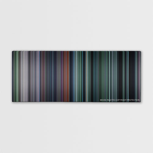 The Hunger Games color palette canvas print: thousands of thin vertical stripes of color