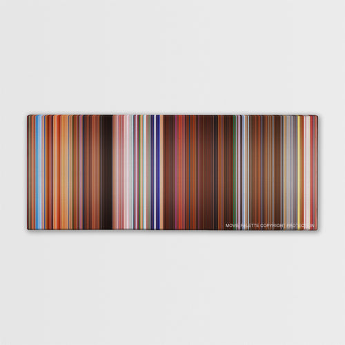 Charlie's Angels color palette canvas print: thousands of thin vertical stripes of color