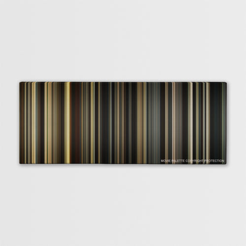 The Promise color palette canvas print: thousands of thin vertical stripes of color