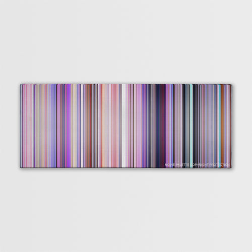 Inside Out color palette canvas print: thousands of thin vertical stripes of color