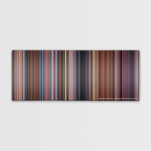 Peter Pan color palette canvas print: thousands of thin vertical stripes of color