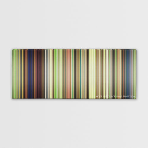 The Secret World of Arrietty color palette canvas print: thousands of thin vertical stripes of color