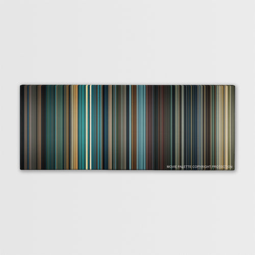 G.I. Joe: Retaliation color palette canvas print: thousands of thin vertical stripes of color