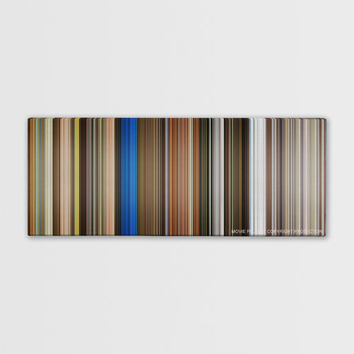 xXx color palette canvas print: thousands of thin vertical stripes of color
