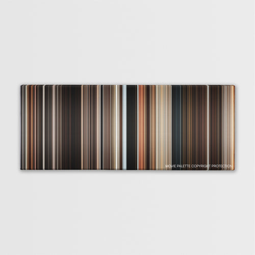 Sky Captain and the World of Tomorrow color palette canvas print: thousands of thin vertical stripes of color