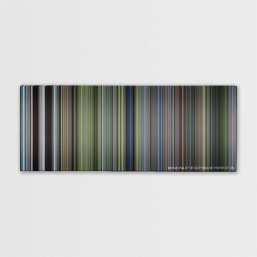 The Thin Red Line color palette canvas print: thousands of thin vertical stripes of color