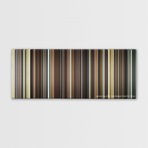 The Great Beauty color palette canvas print: thousands of thin vertical stripes of color