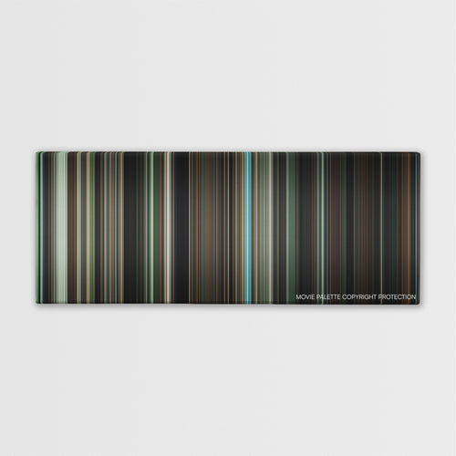 The Boy color palette canvas print: thousands of thin vertical stripes of color