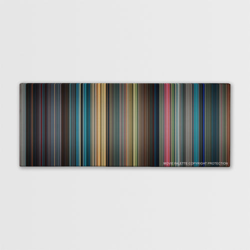 Surrogates color palette canvas print: thousands of thin vertical stripes of color
