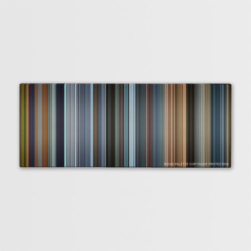 Fast & Furious Presents: Hobbs & Shaw color palette canvas print: thousands of thin vertical stripes of color