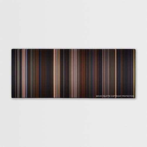 Chicken Run color palette canvas print: thousands of thin vertical stripes of color