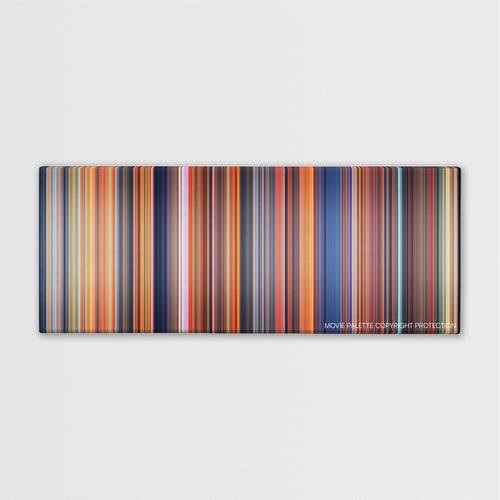 The Land Before Time color palette canvas print: thousands of thin vertical stripes of color