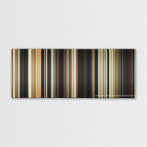Brightburn color palette canvas print: thousands of thin vertical stripes of color