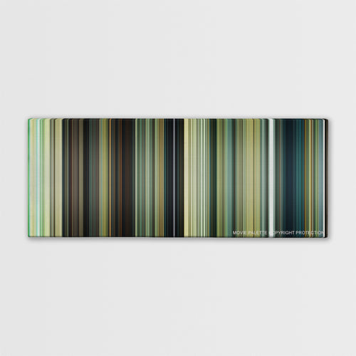 Wonder Woman 1984 color palette canvas print: thousands of thin vertical stripes of color
