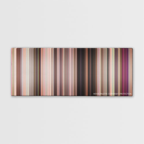 John Tucker Must Die color palette canvas print: thousands of thin vertical stripes of color